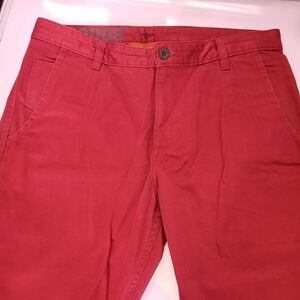 Dockers Red Chinos Bold Cotton Twill